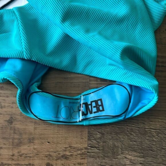 NWT Beach Riot Celine Ribbed Cut Out Swimsuit in Malibu Blue S - Picture 7 of 8